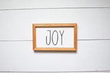 FARMHOUSE CHRISTMAS SIGNS | Perfect for Tier Trays, Mantles & Shelves | Ho Ho Ho Jolly Noel Joy
