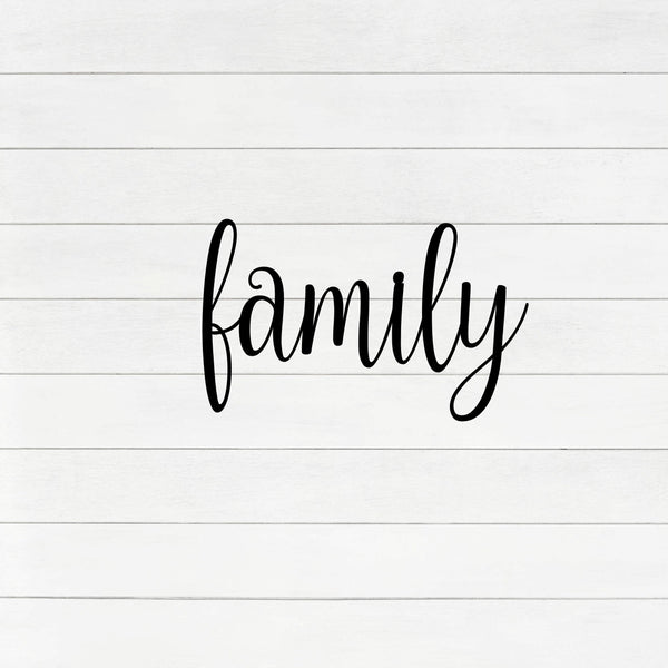 FAMILY WOOD Word CUTOUT | Wall Decor 3