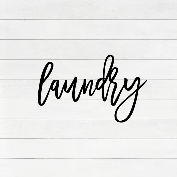 LAUNDRY WOOD CUTOUT | Laundry Room Decor  |  Laundry Script Sign