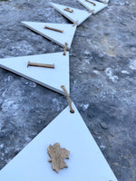 FALL BANNER BUNTING Wood