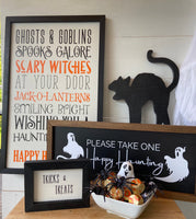 HAPPY HALLOWEEN SIGN Wall Sign Mantle