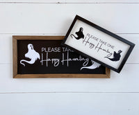 Please TAKE ONE Sign for HALLOWEEN Trick or Treating