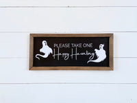 Please TAKE ONE Sign for HALLOWEEN Trick or Treating