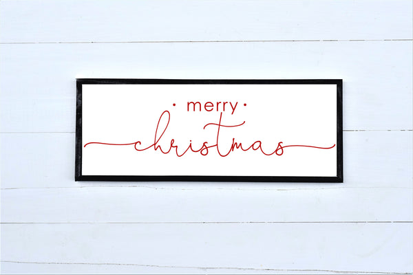 MERRY CHRISTMAS Sign | Christmas Farmhouse Sign