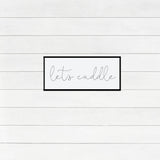LET'S CUDDLE Bedroom Sign | Master Bedroom Sign | Over the Bed Wood Wall Sign