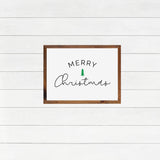 MERRY CHRISTMAS Sign | Modern Christmas Tree Sign | Christmas Decor Sign