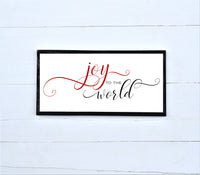 JOY to the WORLD Holiday Sign | Christmas Farmhouse Style Sign