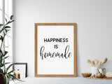 HAPPINESS is HOMEMADE Farmhouse Style Sign | Modern Rustic Home Decor