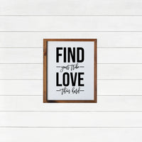 Find Your TRIBE LOVE Them Hard Modern Rustic Style Sign