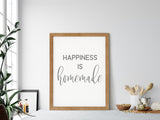 HAPPINESS is HOMEMADE Farmhouse Style Sign | Modern Rustic Home Decor