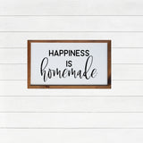 HAPPINESS is HOMEMADE Farmhouse Style Sign | Modern Rustic Home Decor