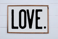 LOVE Modern Rustic Wood Sign | Farmhouse Style Sign