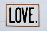 LOVE Modern Rustic Wood Sign | Farmhouse Style Sign