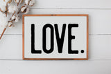 LOVE Modern Rustic Wood Sign | Farmhouse Style Sign