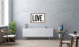 LOVE Modern Rustic Wood Sign | Farmhouse Style Sign