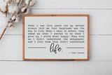 Happiness - John Lennon Wood Sign | Life Sign | Farmhouse Wall Decor | Happiness Inspirational Quote