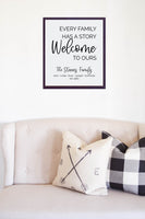 Personalized Welcome Family Name Sign | Welcome to Ours Wood Sign | Customized Family Welcome Farmhouse Wall Decor