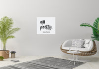 All is Pretty - Andy Warhol Wall Decor | Wood Sign | Farmhouse Style Sign