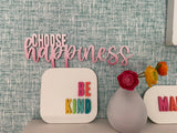 Be Kind Wood Sign | Be Kind 3D Sign| Rainbow Colorful Home Sign