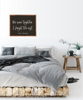 We Were Together, I Forget the Rest Wood Sign | Together - Walt Whitman Wall Sign Decor | Farmhouse Style Sign