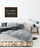 We Were Together, I Forget the Rest Wood Sign | Together - Walt Whitman Wall Sign Decor | Farmhouse Style Sign