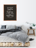 And We Were Together Laughing and We Didn't Care About Anything Wood Sign | Charles Bukowski Quote Wall Sign Decor | Farmhouse Style