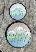 3D Mountain Wall Decor Round