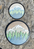 3D Mountain Wall Decor Round
