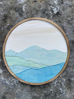 Mountains Wall Wood Decor | Mountain Wood Wall Art | Mountain Scene Wood Art