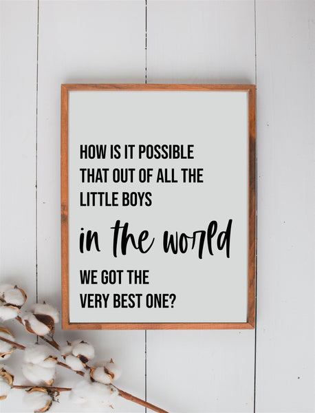 The Very Best One Sign | Best Little Girl Wood Sign | Best Litte Boy Wood Sign | Love Baby Sign| Nursery Decor