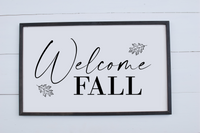 Welcome Fall Farmhouse Style Sign